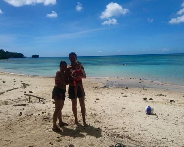 Family at Lara Beach Bohol