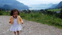 Baby Lara in St. Gilgen, Austria
