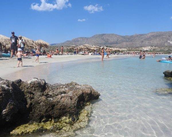 Clear waters at Elafonissi Beach, Crete