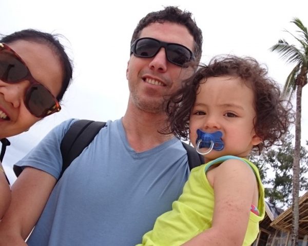 Lara and family in Boracay