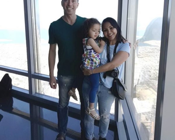 Our family at the Burj Khalifa