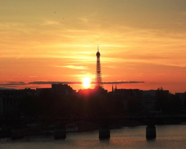 Sunset with the Eiffel Tower