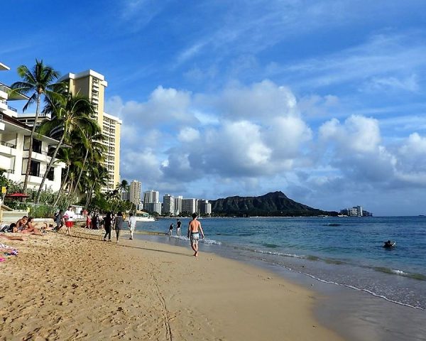 The beach of Waikiki