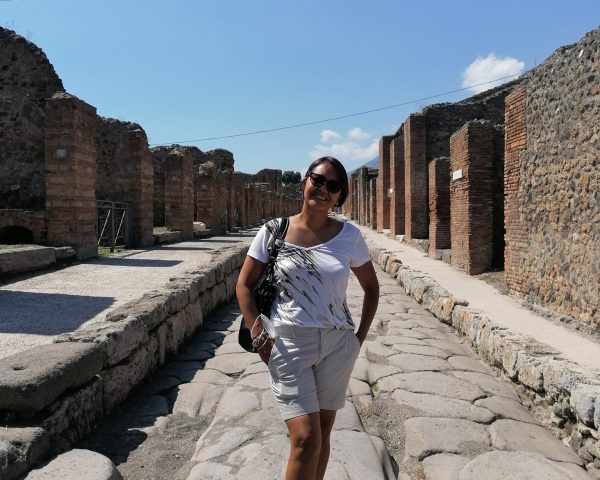 Mom at Pompei
