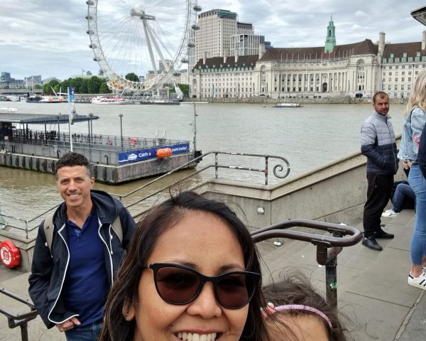 The family at the London Eye