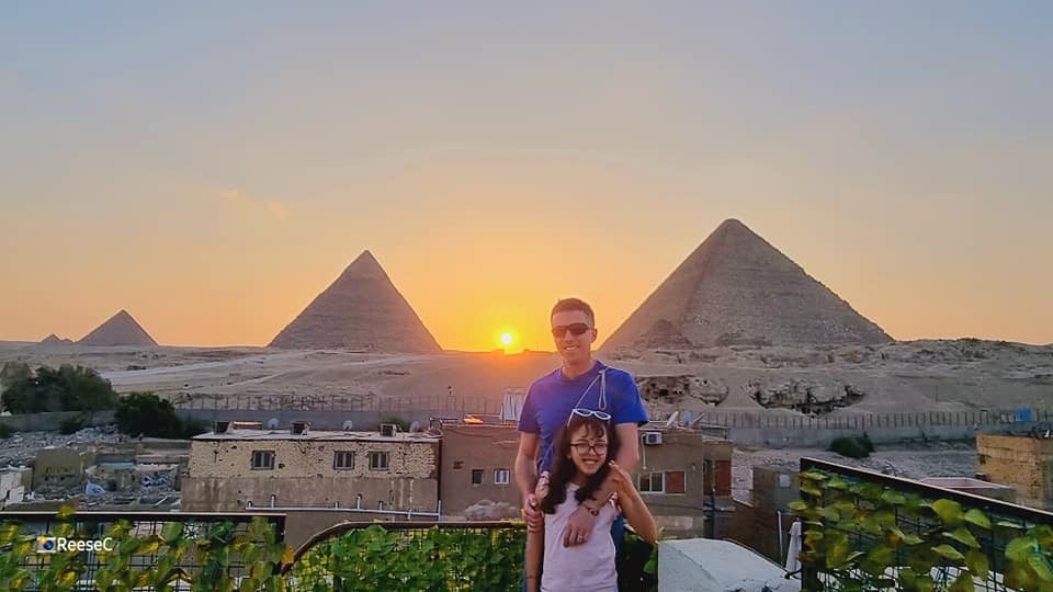 Sunset from our hotel in Giza