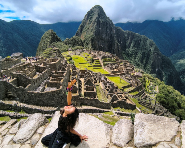 Finally Lara at Machu Picchu