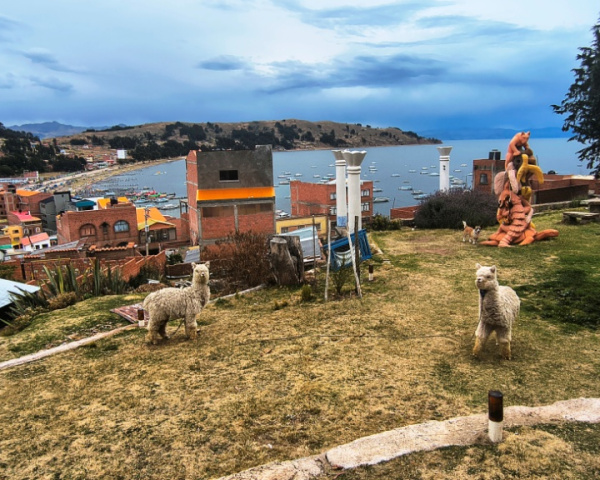From our hotel in Copacabana