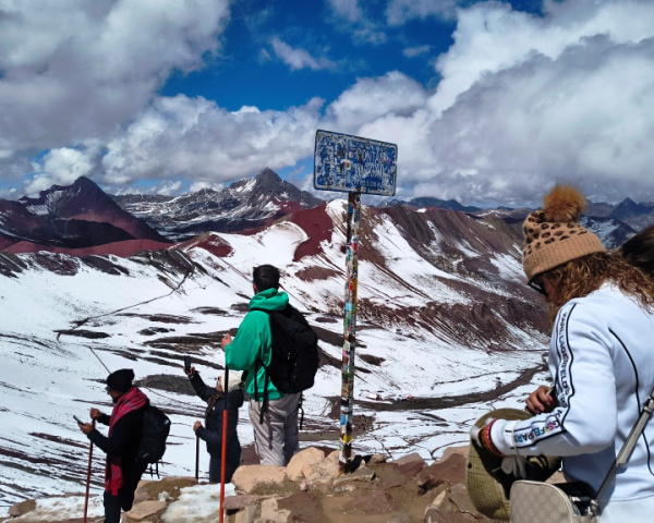 From the top of the Rainbow Mountain