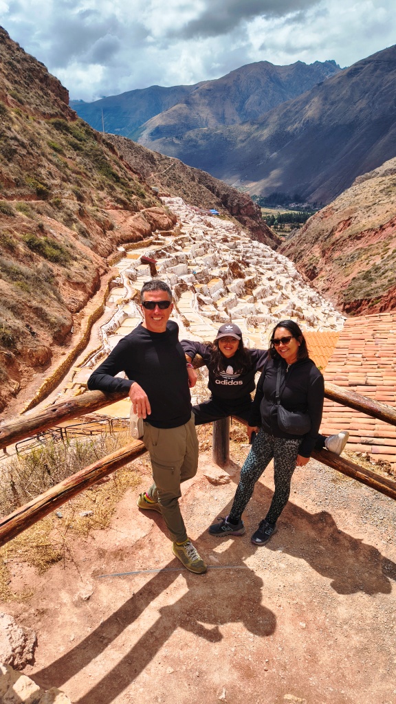 Lara and her family at Maras