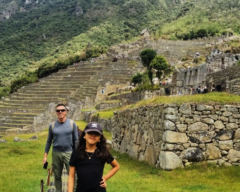 Lara at Machu Picchu Peru