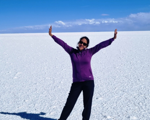 Nerissa at the Salar de Uyuni
