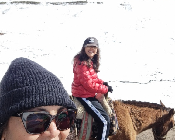 On a horseback at Vinicunca