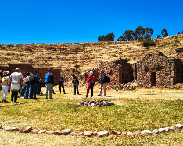 Temple of the Moon, Isla de la Luna, Lake Titicaca, Bolivia