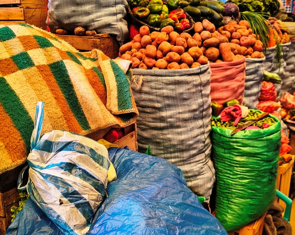 The fresh market of Uyuni