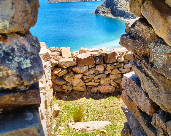 View from the Isla del Sol, Lake Titicaca