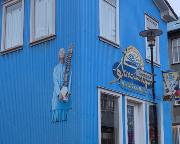 Blue house of Reykjavik