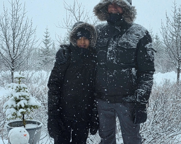 Just outside our accommodation in Giljaland