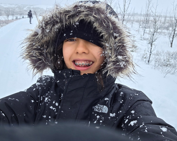 Outside our place in Giljaland