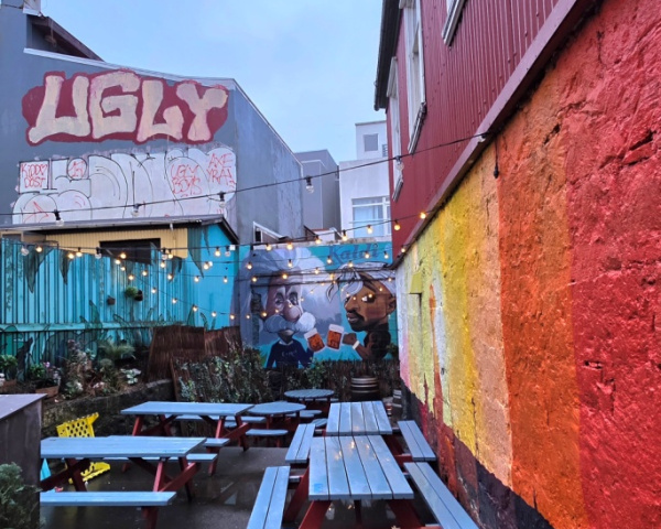 Rainbow bar in Reykjavik