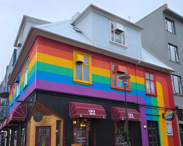 Rainbow house of Reykjavik